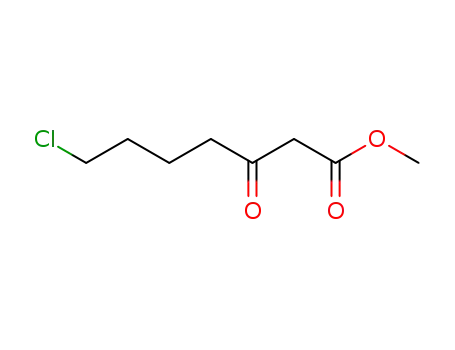 Molecular Structure of 22977-45-3 (Heptanoic acid, 7-chloro-3-oxo-, methyl ester)