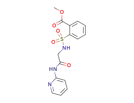 Molecular Structure of 86048-60-4 (2-[(Pyridin-2-ylcarbamoylmethyl)-sulfamoyl]-benzoic acid methyl ester)