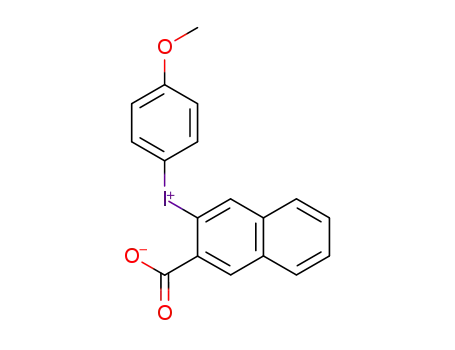 Molecular Structure of 127140-75-4 ((4'-methoxyphenyl)-2-naphthyliodonium-3-carboxylate)