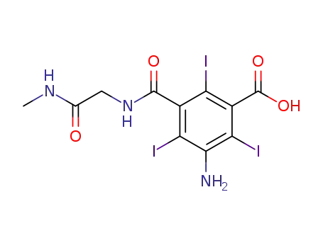 Benzoic acid,
3-amino-2,4,6-triiodo-5-[[[2-(methylamino)-2-oxoethyl]amino]carbonyl]-