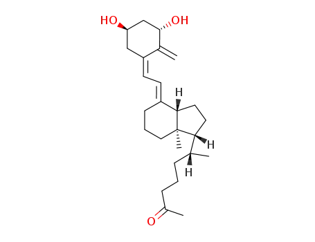 Molecular Structure of 77531-53-4 (1α-Hydroxy-25-oxo-27-norvitamin D<sub>3</sub>)
