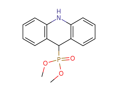 Molecular Structure of 65674-21-7 (Phosphonic acid, (9,10-dihydro-9-acridinyl)-, dimethyl ester)