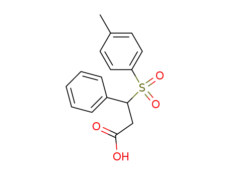 Molecular Structure of 94709-26-9 (3-phenyl-3-(toluene-4-sulfonyl)-propionic acid)