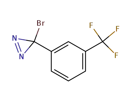 Molecular Structure of 125330-15-6 ((m-(trifluoromethyl)phenyl)bromodiazirine)