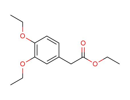Molecular Structure of 69373-87-1 (ethyl 2-(3,4-diethoxyphenyl)acetate)
