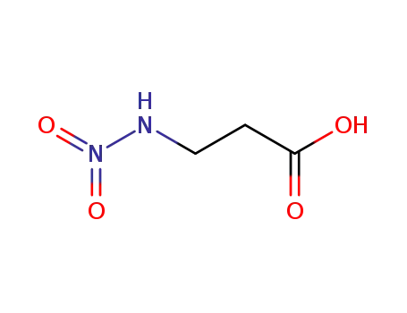 Molecular Structure of 4244-83-1 (β-carboxyethyl-N-nitroamine)
