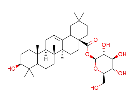 Molecular Structure of 14162-53-9 (Oleanolic acid beta-D-glucopyranosyl ester)