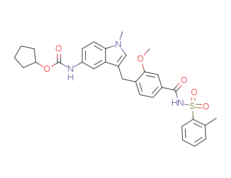 Molecular Structure of 107753-78-6 (Zafirlukast)