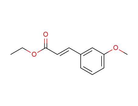 Molecular Structure of 24393-55-3 (2-Propenoic acid, 3-(3-methoxyphenyl)-, ethyl ester, (2E)-)