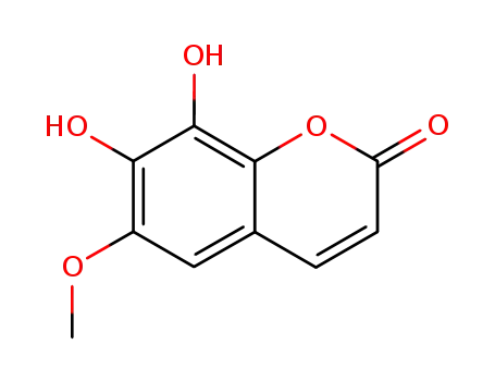 Molecular Structure of 574-84-5 (7,8-DIHYDROXY-6-METHOXYCOUMARIN)
