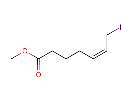 Molecular Structure of 64493-06-7 (5-Heptenoic acid, 7-iodo-, methyl ester, (Z)-)
