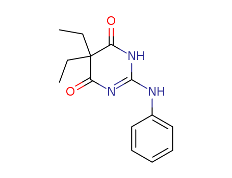 4,6 (1H, 5H)-Pyrimidinedione, 5,5-diethyl-2-(phenylamino)- cas  66940-97-4