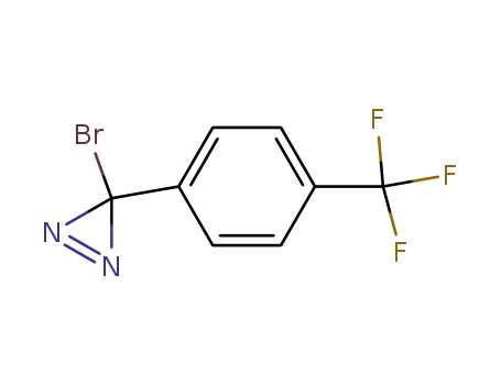 Molecular Structure of 95911-64-1 (3H-Diazirine, 3-bromo-3-[4-(trifluoromethyl)phenyl]-)