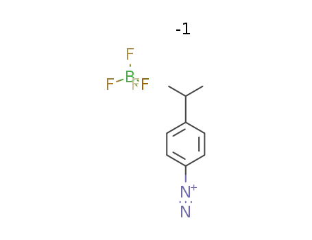 Molecular Structure of 403-48-5 (Benzenediazonium, 4-(1-methylethyl)-, tetrafluoroborate(1-))