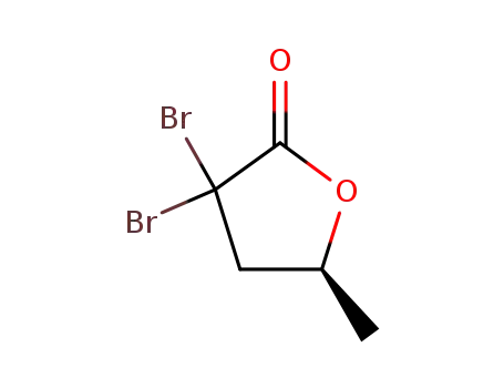Molecular Structure of 32366-01-1 (3,3-dibromodihydro-5-methylfuran-2(3H)-one)