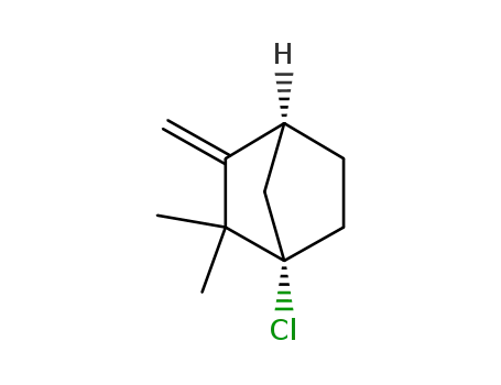 Molecular Structure of 85371-76-2 ((-)(1<i>R</i>:4<i>R</i>)-4-chloro-3.3-dimethyl-2-methylene-norbornane)