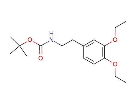 Molecular Structure of 1075748-15-0 (tert-butyl N-[2-(3,4-diethoxyphenyl)ethyl]carbamate)