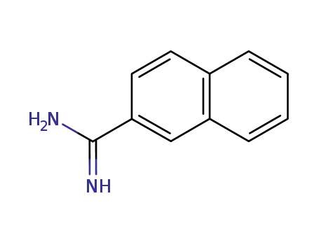 Molecular Structure of 5651-14-9 (NAPHTHALENE-2-CARBOXAMIDINE)