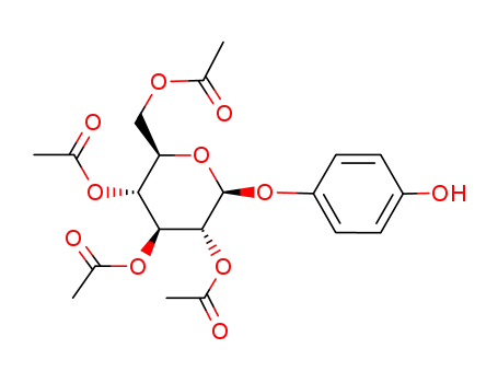 Molecular Structure of 6129-66-4 (4-hydroxyphenyl 2,3,4,6-tetra-O-acetyl-β-D-glucopyranoside)