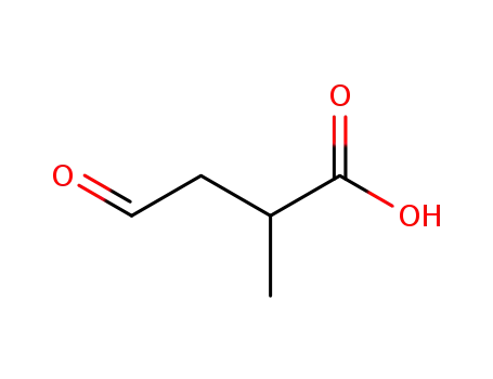 Molecular Structure of 35643-98-2 (Butanoic acid, 2-methyl-4-oxo-)