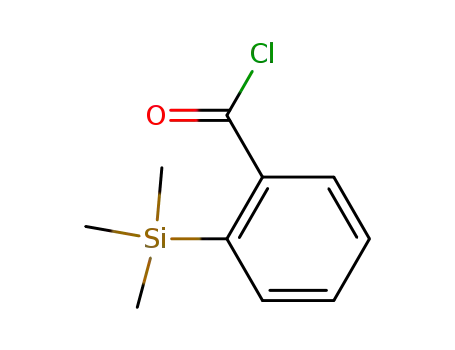 Molecular Structure of 100475-98-7 (Benzoyl chloride, 2-(trimethylsilyl)- (9CI))