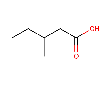 Molecular Structure of 105-43-1 (DL-3-Methylvaleric acid)