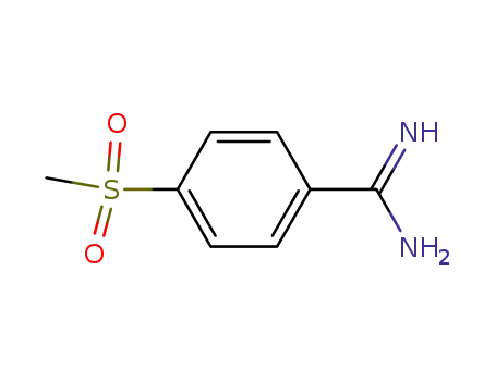 Molecular Structure of 17574-50-4 (4-(methylsulfonyl)benzamidine)