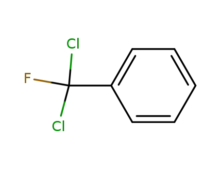 Molecular Structure of 498-67-9 ((DICHLOROFLUOROMETHYL)BENZENE)