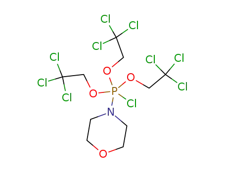 Molecular Structure of 76078-34-7 (C<sub>10</sub>H<sub>14</sub>Cl<sub>10</sub>NO<sub>4</sub>P)