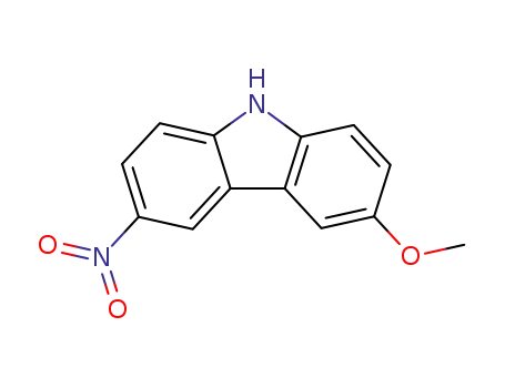 Molecular Structure of 155136-79-1 (3-nitro-6-methoxy-9H-carbazole)