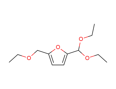 Molecular Structure of 38641-99-5 (2-(diethoxymethyl)-5-(ethoxymethyl)furan)