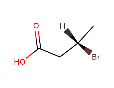 Molecular Structure of 77790-08-0 (Butanoic acid, 3-bromo-, (S)-)