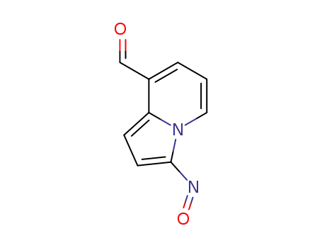 Molecular Structure of 1382859-30-4 (3-nitrosoindolizine-8-carbaldehyde)