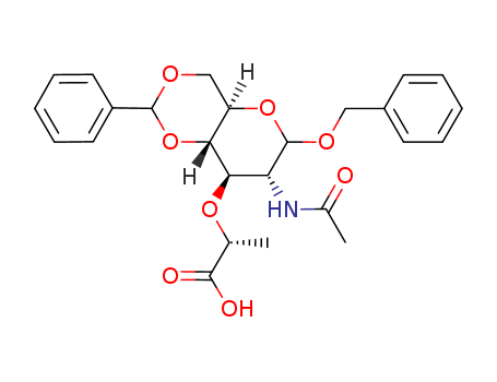 Muramic acid,N-acetyl-1-O-(phenylmethyl)-4,6-O-(phenylmethylene)- (9CI)(74842-55-0)
