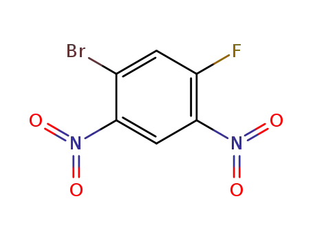 Molecular Structure of 400-91-9 (3-BROMO-4,6-DINITROFLUOROBENZENE)