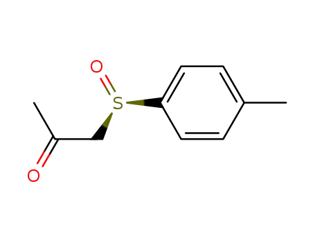 Molecular Structure of 66536-78-5 ((+)-(R)-1-(p-tolylsulfinyl)-2-propanone)