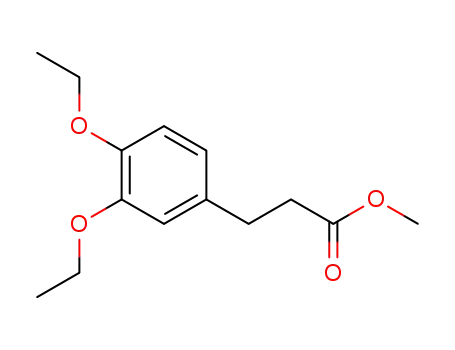 Molecular Structure of 446051-40-7 (methyl 3,4-diethoxydihydrocinnamate)
