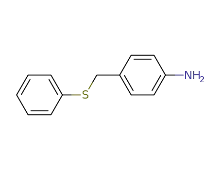 Molecular Structure of 13738-70-0 (4-[(PHENYLSULFANYL)METHYL]ANILINE)