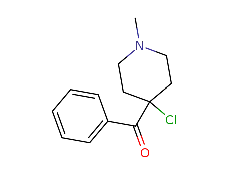 Molecular Structure of 107054-93-3 ((4-chloro-1-methyl-[4]piperidyl)-phenyl ketone)