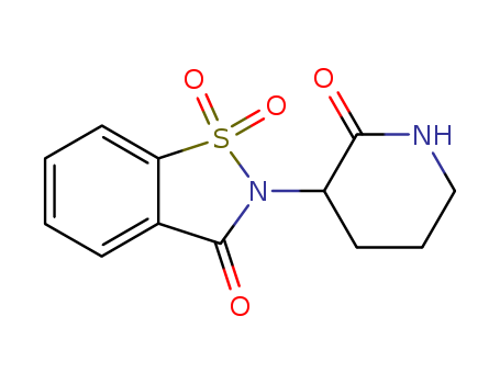 1,2-Benzisothiazol-3(2H)-one,2-(2-oxo-3- piperidinyl)-,1,1-dioxide