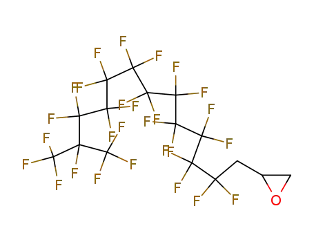 Molecular Structure of 54009-78-8 ([2,2,3,3,4,4,5,5,6,6,7,7,8,8,9,9,10,10,11,11,12,13,13,13-tetracosafluoro-12-(trifluoromethyl)tridecyl]oxirane)