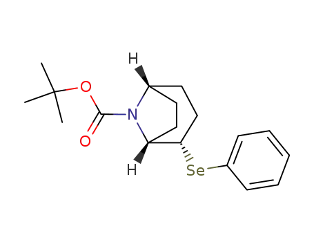 Molecular Structure of 208037-82-5 ((1R,2S,5S)-2-Phenylselanyl-8-aza-bicyclo[3.2.1]octane-8-carboxylic acid tert-butyl ester)