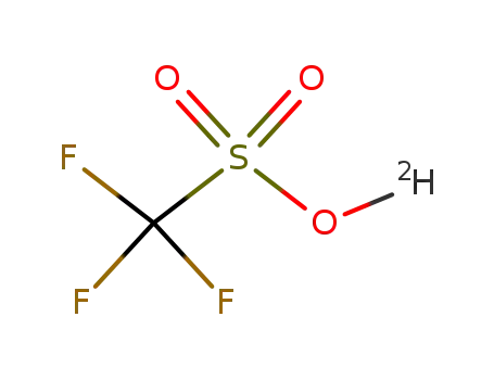 Molecular Structure of 66178-41-4 (TRIFLUOROMETHANESULFONIC ACID-D)