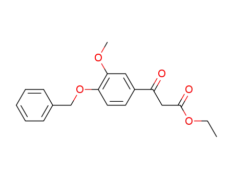 Benzenepropanoic acid, 3-methoxy-b-oxo-4-(phenylmethoxy)-, ethyl
ester