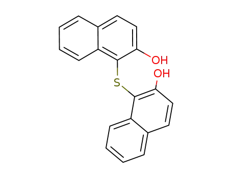 Molecular Structure of 17096-15-0 (1,1'-Thiobis(2-naphthol))