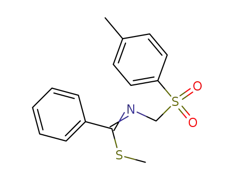 Benzenecarboximidothioic acid, N-[[(4-methylphenyl)sulfonyl]methyl]-,
methyl ester