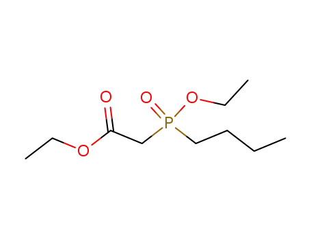 Molecular Structure of 84858-81-1 (Acetic acid, (butylethoxyphosphinyl)-, ethyl ester)