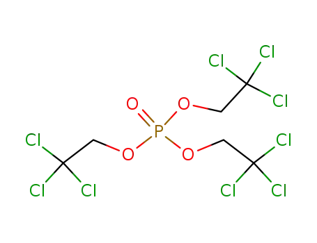 Molecular Structure of 20405-30-5 (tris(2,2,2-trichloroethyl) phosphate)