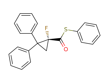 phenyl (+)-(R)-1-fluoro-2,2-diphenylcyclopropanethiocarboxylate