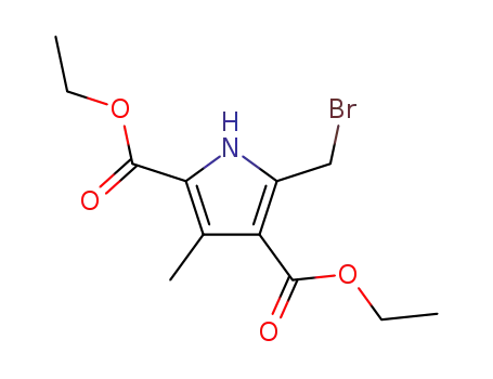 Molecular Structure of 57745-26-3 (5-BROMOMETHYL-3-METHYL-1H-PYRROLE-2,4-DICARBOXYLIC ACID DIETHYL ESTER)